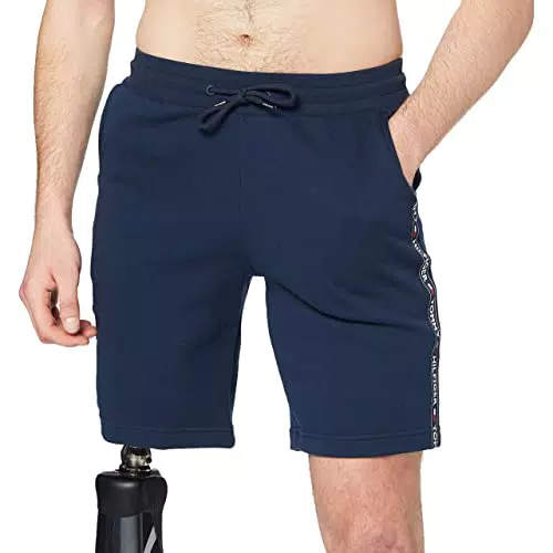 Tommy Hilfiger Pantaloncini in Felpa Uomo Corti, Grigio