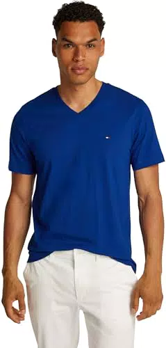 Tommy Hilfiger T-shirt Uomo Maniche Corte Essential con Scollo a V