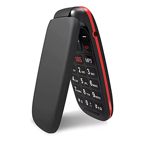 Ukuu Telefono Cellulare per Anziani con Tasti Grandi e Supporto SIM Doppio