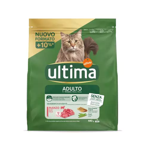 Ultima Cibo per Gatti Adulti al Manzo 440g - Nutrimento Completo e Gustoso