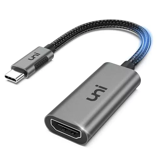 uni Adattatore USB C a HDMI 4K@60Hz – Compatibile con iPhone, MacBook e Galaxy