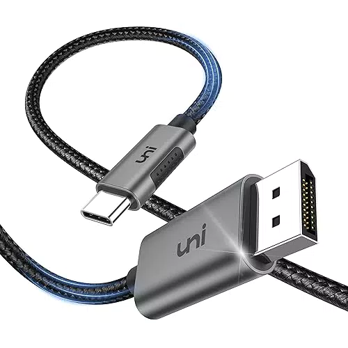 Uni Cavo USB-C a DisplayPort 4K 60Hz per MacBook Pro/Air, iPhone 15 Pro Max - 1,8m