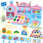 VBACALA Set Plastilina per Bambini - Macchina per Gelati e Accessori Creativi