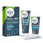 Veet Men Kit Depilazione Intima per Pelli Sensibili e Balsamo Post Depilazione