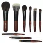 Velony Mini Set di Pennelli per Trucco da Viaggio in Capelli Sintetici e Naturali