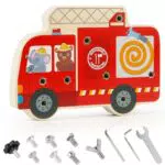 Victse Giocattolo Montessori Tavola a Vite in Legno per Bambini 3-6 Anni