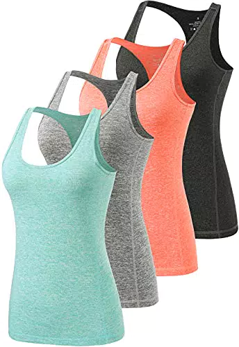 Vislivin Canotta Sportiva Donna Yoga Asciugatura Rapida Racerback Senza Maniche