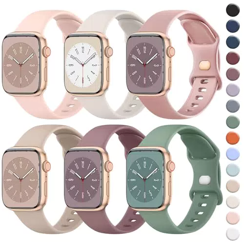 Wanme Cinturino Sportivo in Silicone per Apple Watch Series SE e Ultra