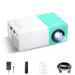 Wepvo Proiettore Portatile Mini per Bambini con USB, HDMI e Telecomando