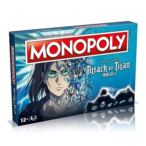 Winning Moves Monopoly Attack on Titan - Gioco da Tavolo per 2-6 Persone, 12+