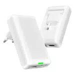 WUKUR Caricatore USB C 20W da Muro Piatto Salvaspazio con 3 Porte per iPhone e Samsung