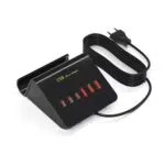 WUKUR Stazione di Ricarica USB Multipla 25W Caricatore Rapido per Dispositivi