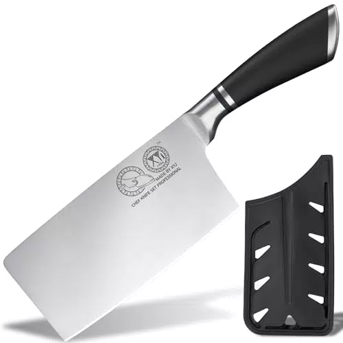 XYJ Coltello Vegetale in Acciaio Inox, Mannaia Professionale per Cucina