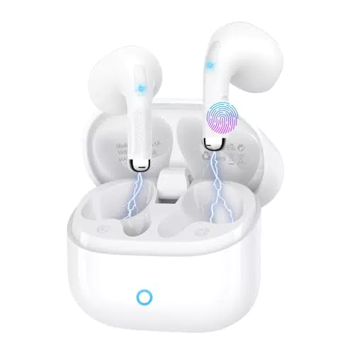 YELKUTT Cuffie Bluetooth, Auricolari Bluetooth 5.4 con Cancellazione Rumore ENC
