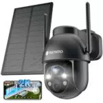 YESYAMO 2K Telecamera Wi-Fi Esterno Senza Fili con Pannello Solare