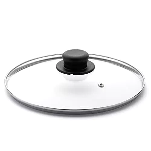 Zanetti Coperchio in Vetro con Pomello per Pentole e Padelle, Diametro 14 cm