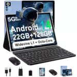 ZIOVO Tablet Android 14, 10 22GB RAM, 128GB ROM, 5G WiFi, Octa-Core, 8000mAh
