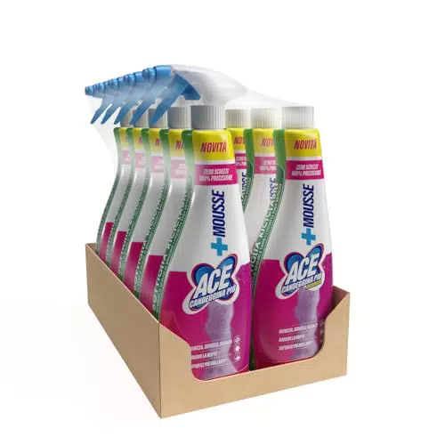 Ace Candeggina Spray Mousse con Ricarica - 690ml