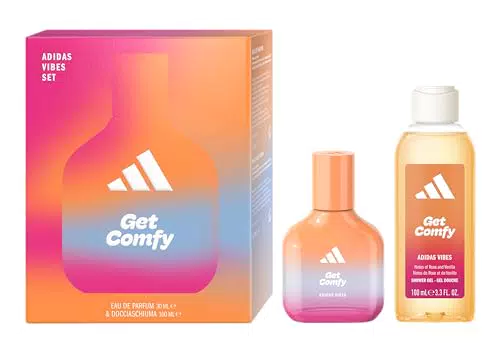 Adidas Vibes Get Comfy Eau de Parfum 30 ml e Gel Doccia 100 ml in Confezione Regalo