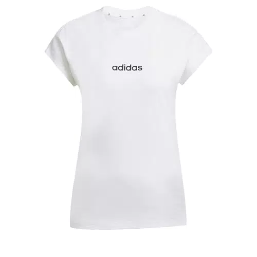Adidas Donna Essentials Linear T-Shirt in Cotone