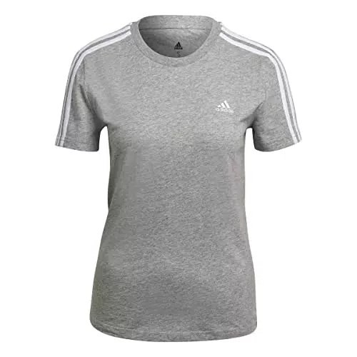 Adidas Essentials Slim 3-Stripes T-shirt Donna