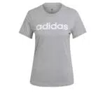 adidas Essentials Slim Logo, T-shirt Donna, Black/White