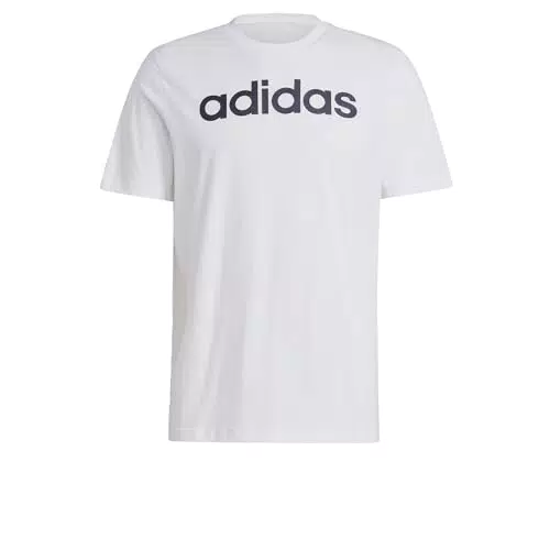 adidas Essentials Single T-shirt a manica corta, White/Black