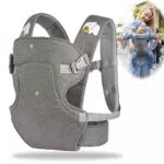 AIRCADIA Marsupio Ergonomico per Bambini da 0 a 36 Mesi, Supporto Lombare Migliorato