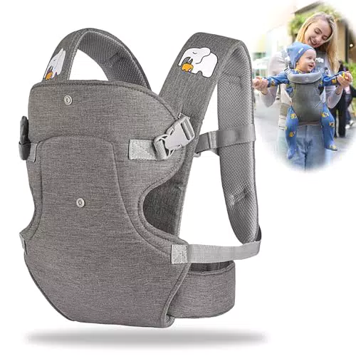 AIRCADIA Marsupio Ergonomico per Bambini da 0 a 36 Mesi, Supporto Lombare Migliorato