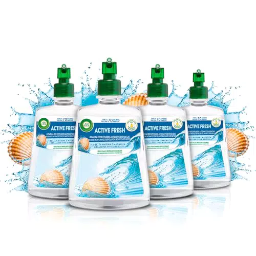 Airwick Deodorante per Ambienti Ricarica Spray Automatico Brezza Marina e Magnolia