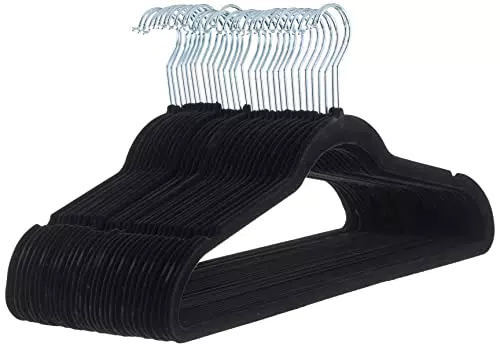 Amazon Basics - Gruccia in velluto con portapantaloni