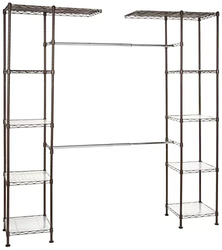 Amazon Basics Sistema Organizer Espandibile per Armadio 35.6-160 cm