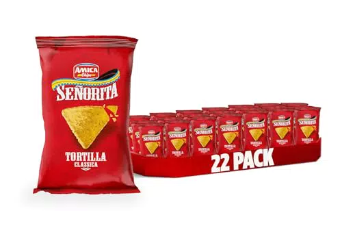 AMICA Chips Tortilla Classica, Ricetta Originale con Farina di Mais Masa