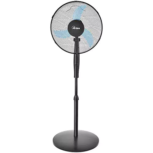 Ardes AR5EA41PB Ventilatore a Piantana Base Tonda 3 Pale 40 cm, 3 Velocità