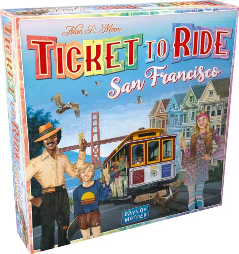 Asmodee Ticket to Ride San Francisco - Gioco da Tavolo di Strategia per Famiglie
