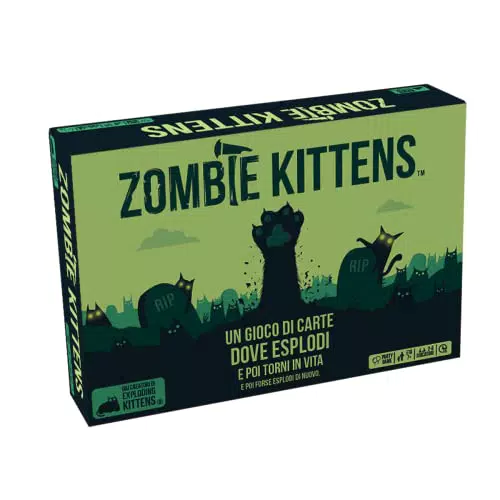 Asmodee Zombie Kittens - Gioco di Carte per Party, 2-5 Giocatori, 7+ Anni