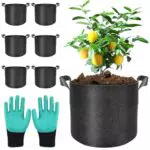 Baifulai Sacco per Piante in Tessuto Riutilizzabile e Traspirante per Giardino