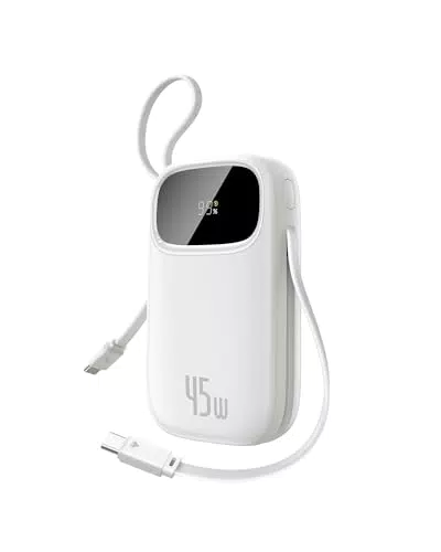 Baseus Powerbank 45W 20000mAh con 2 Cavi USB-C e Ricarica Rapida PD3.0 QC4.0