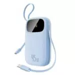 Baseus Powerbank 45W con Ricarica Rapida PD3.0 e 2 Cavi USB-C Integrati