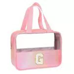 Beauty Case da Viaggio Trasparente, Borsa da Toilette Impermeabile per Donna