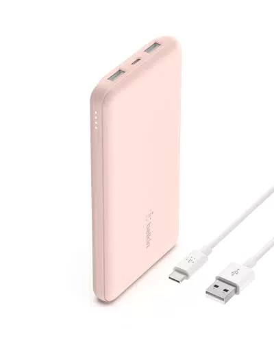 Belkin Power Bank 10000mAh con USB-C e 2 porte USB-A, ricarica 15W
