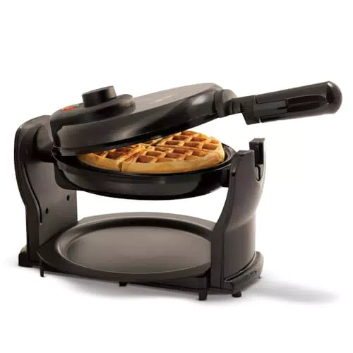 Bella Waffle Maker Girevole con Piastre Antiaderenti e Controllo della Doratura
