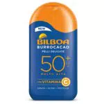 Bilboa Burrocacao Latte Solare SPF 50+ per Pelli Sensibili, con Vitamina C