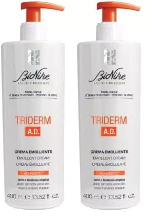 Bionike Triderm A.D. - Crema Corpo Emolliente per Pelli Atopiche