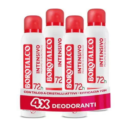 Borotalco Deodorante Spray Intensivo senza Alcool, 72h di efficacia