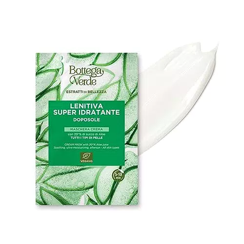 Bottega Verde Maschera Viso Monodose Super Idratante con Succo di Aloe