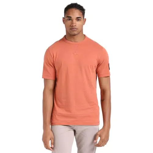 Calvin Klein T-shirt Uomo Maniche Corte Badge Regular Scollo Rotondo
