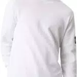 Calvin Klein T-shirt a Maniche Lunghe Badge Waffle LS Tee Uomo