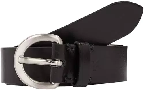 Calvin Klein Cintura Classic Pin Buckle in Pelle per Donna