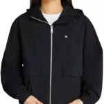 Calvin Klein Giacca a Vento Donna in Cotton Nylon Sottile
